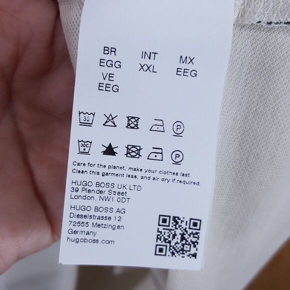 HUGO BOSS Polo Shirt Mens XXL Tan Short Sleeve 100% Cotton Pique Logo PALLAS - Picture 4 of 9